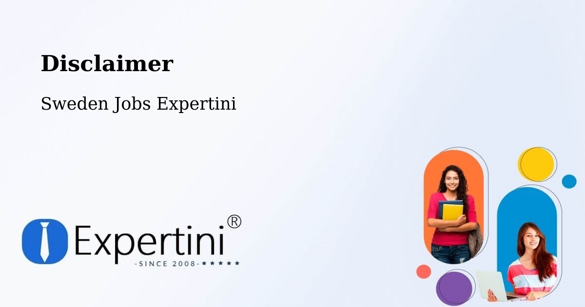 Disclaimer – Partille - Sweden Jobs Expertini